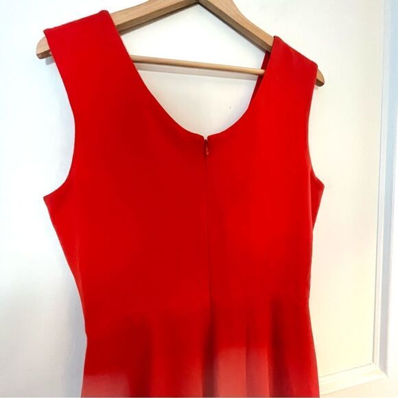 Dress The Population Sandro Mermaid Gown With Slit in Large Poppy Red, NWT - Picture 7 of 14